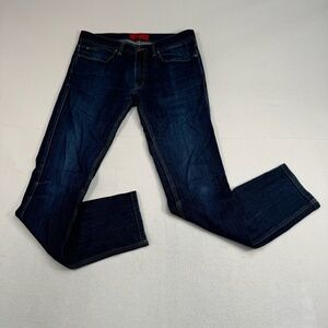 Hugo Boss Slim Fit Jeans Mens Size 32/34 Dark Wash Mid Rise